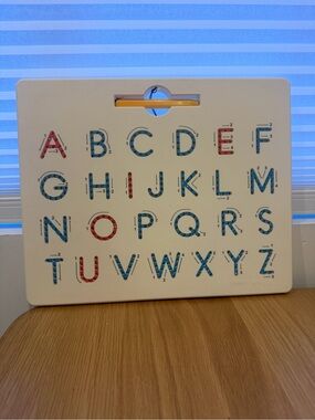 Amazon Alphabet Tracing Board Toy in White, Blue, Red, Yellow